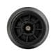 Stelvoet zwart rond Ø 4 cm en hoogte 3,2 cm  van kunststof (M6)  - 4 stuks