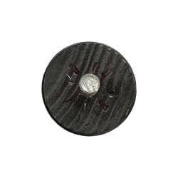 Bruine ronde meubelpoot 15 cm (M8)