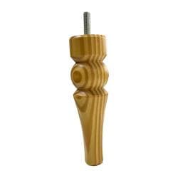 Meubelpoot grenen rond Ø 4,4 cm en hoogte 15 cm  van massief hout (M8)