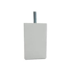 Houten witte vierkanten meubelpoot 8 cm (M8)