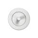 Meubelpoot wit rond Ø 5,7 cm en hoogte 15 cm  van massief hout (M8)