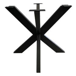 Stalen matrix zwart spinpoot 85 bij 85 cm en hoogte 72 cm  (5 x 10 cm)