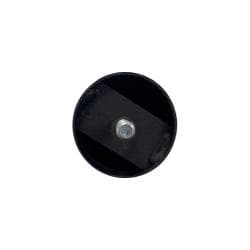 Stalen meubelpoot zwart rond ø 5 cm en hoogte 15 cm  (M8) 