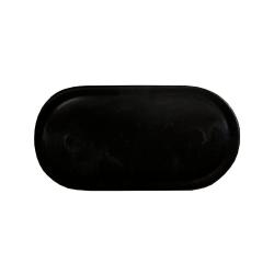 Zwarte ovale meubelpoot 5 cm
