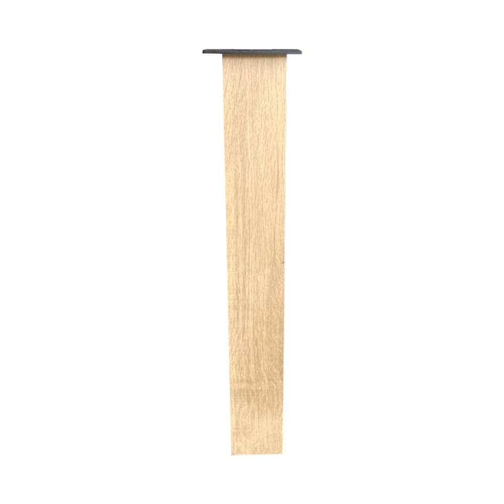 Furniture Legs Europe Eiken rechte tafelpoot 72 cm van massief hout 9,5 x 9,5 cm