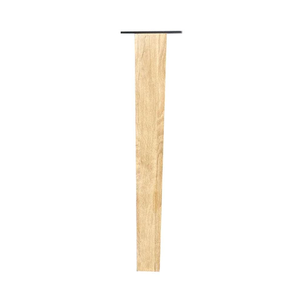 Furniture Legs Europe Eiken rechte tafelpoot 72 cm van massief hout 7 x 7 cm