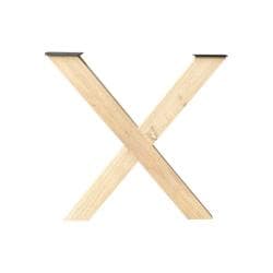Houten poot X tafelpoot 72 cm van massief eiken 8 x 8 cm
