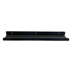 Massief stalen wandplank zwart rechthoek 50 bij 8,5 cm en hoogte 4 cm 
