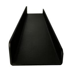 Massief stalen wandplank zwart rechthoek 50 bij 8,5 cm en hoogte 4 cm 