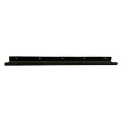 Massief stalen wandplank zwart rechthoek 80 bij 8,5 cm en hoogte 4 cm 