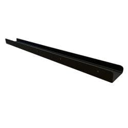 Massief stalen wandplank zwart rechthoek 80 bij 8,5 cm en hoogte 4 cm 