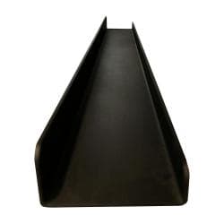 Massief stalen wandplank zwart rechthoek 80 bij 8,5 cm en hoogte 4 cm 