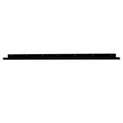 Massief stalen wandplank zwart rechthoek 120 bij 8,5 cm en hoogte 4 cm 