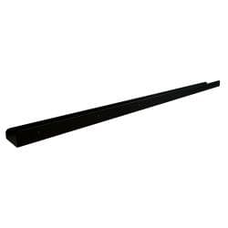 Massief stalen wandplank zwart rechthoek 120 bij 8,5 cm en hoogte 4 cm 