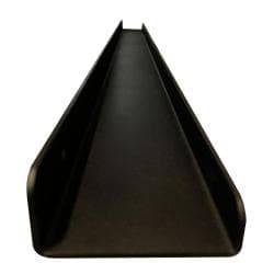 Massief stalen wandplank zwart rechthoek 120 bij 8,5 cm en hoogte 4 cm 