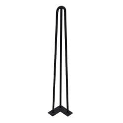 Stalen hairpin zwart hairpin ø 1,0 cm en hoogte 72 cm  - 4 stuks