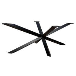Stalen diamant matrix zwart spinpoot 180 bij 78 cm en hoogte 72 cm  (6 x 6 cm)
