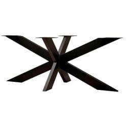 Stalen matrix zwart spinpoot 180 bij 80 cm en hoogte 72 cm  (10 x 3 cm)