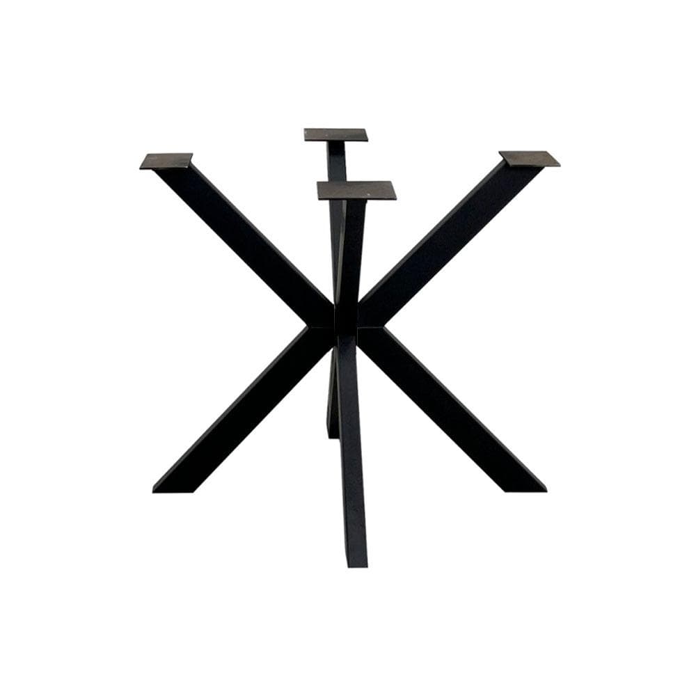 Furniture Legs Europe Stalen matrix zwart spinpoot 90 bij 90 cm en hoogte 72 cm (10 x 3 cm)