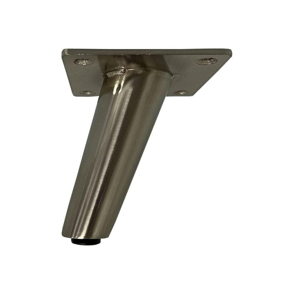 Massief stalen meubelpoot rvs look conisch ø 5 cm / 2,5 cm en hoogte 10 cm Massief stalen meubelpoot rvs look conisch ø 5 cm / 2,5 cm en hoogte 10 cm