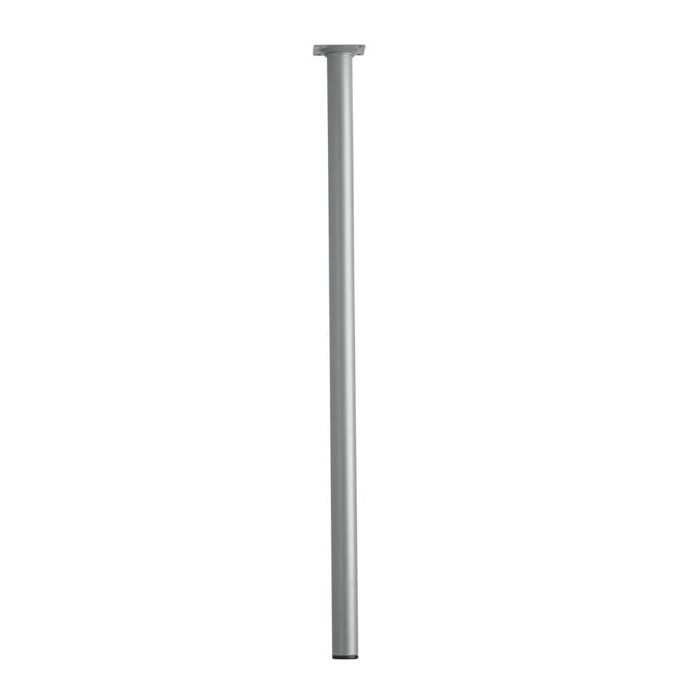 Furniture Legs Europe Stalen meubelpoot grijs rond ø 3 cm en hoogte 70 cm