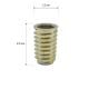Rampamoer messing rond Ø 1,2 cm en hoogte 2,5 cm  van massief messing (M8)  - 20 stuks