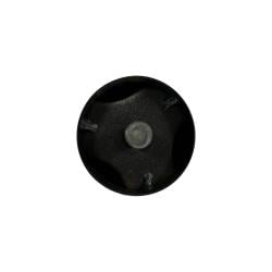 Stalen meubelpoot zwart rond ø 5 cm en hoogte 6 cm  (M10) 