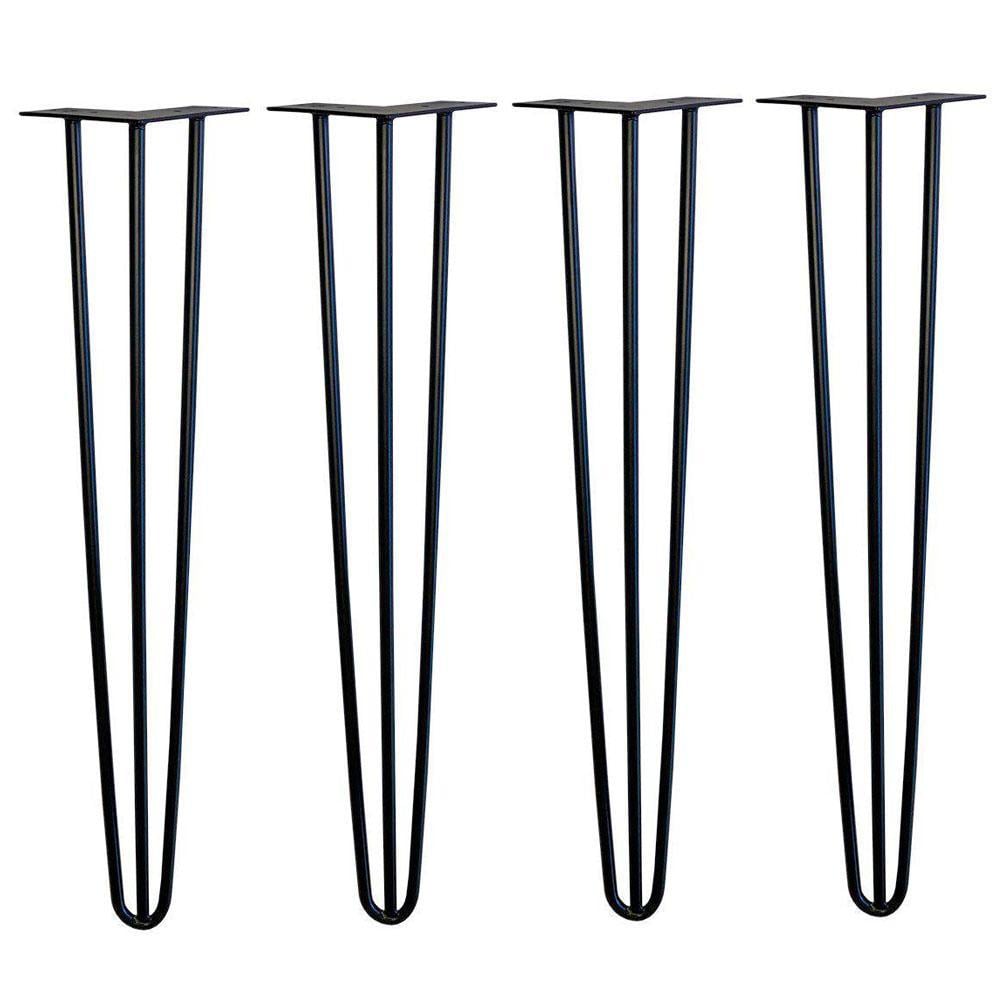 Stalen hairpin zwart hairpin ø 1,2 cm en hoogte 74 cm
