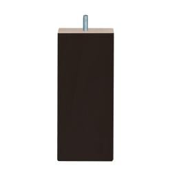 Meubelpoot zwart vierkant 7 bij 7 cm en hoogte 16 cm  van massief hout (M8) 