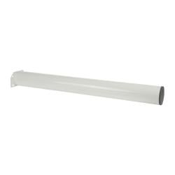 Witte stalen meubelpoot rond Ø 7,6 cm en hoogte 72 cm - Set van 4 stuks