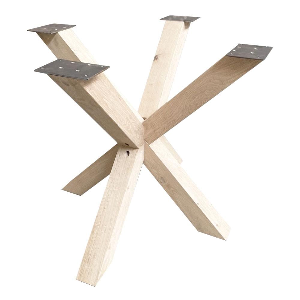 Spinpoot van eikenhout vierkanten matrix 75 bij 75 cm en hoogte 72 cm (8 x 8 cm) Spinpoot van eikenhout vierkanten matrix 75 bij 75 cm en hoogte 72 cm (8 x 8 cm)