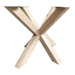 Spinpoot van eikenhout vierkanten matrix 80 bij 80 cm en hoogte 72 cm (10 x 10 cm)