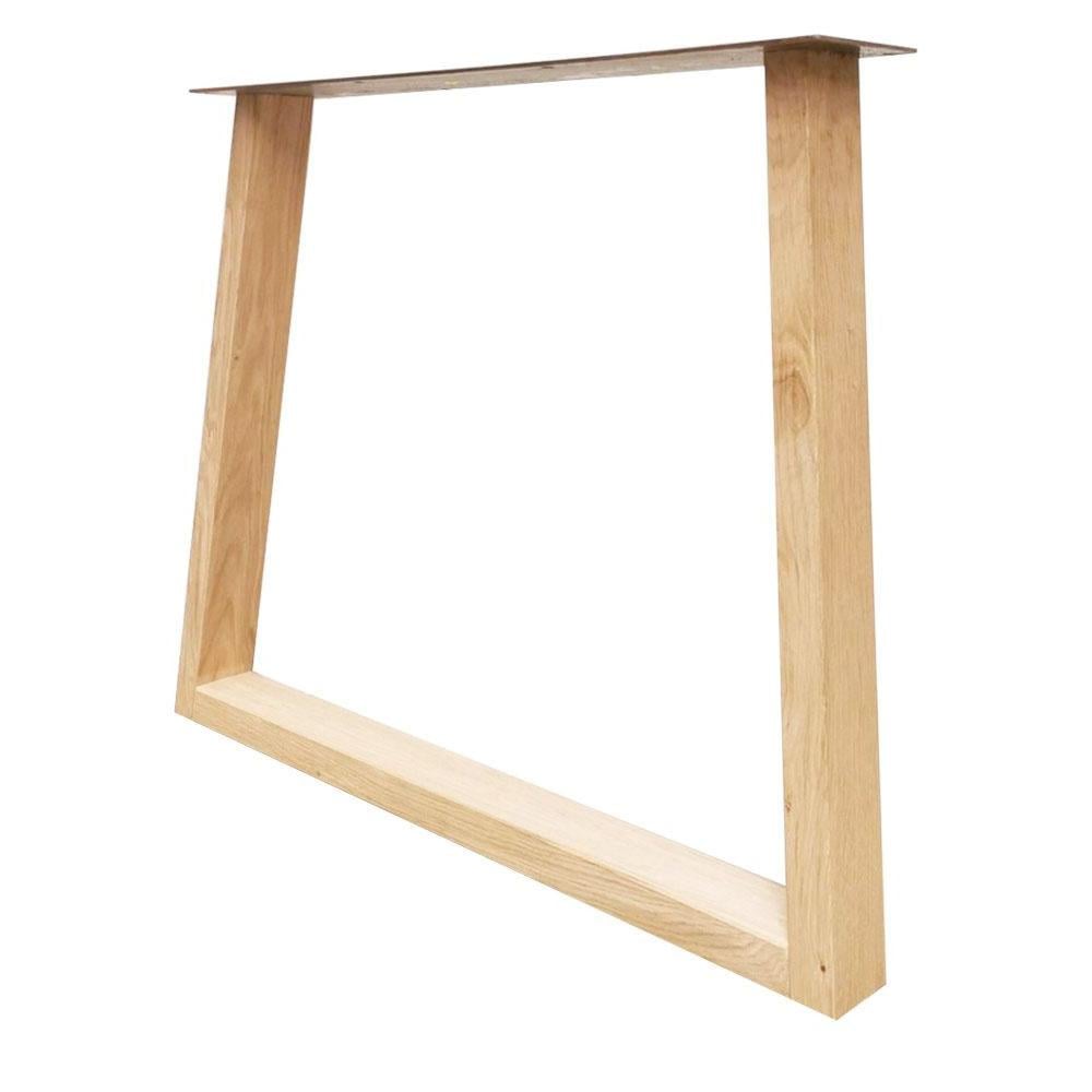 Furniture Legs Europe Taps lopende eikenhouten tafelpoot 90 bij 8 cm en hoogte 72 cm (8 x 4 cm)