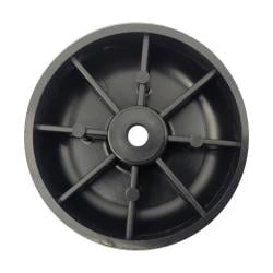 Meubelpoot zwart rond Ø 5 cm en hoogte 1,5 cm  van kunststof
