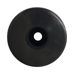 Meubelpoot zwart rond Ø 5 cm en hoogte 6 cm  van kunststof