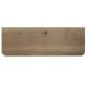 Wandplank eiken 60 bij 20 cm van 3 cm dik massief hout met verjongde facetrand - Zwevend te monteren