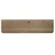 Wandplank eiken 80 bij 20 cm van 3 cm dik massief hout met verjongde facetrand - Zwevend te monteren