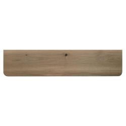 Wandplank eiken 100 bij 20 cm van 3 cm dik massief hout met verjongde facetrand - Zwevend te monteren