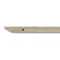 Wandplank eiken 100 bij 20 cm van 3 cm dik massief hout met verjongde facetrand - Zwevend te monteren