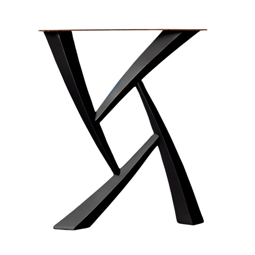 Stalen Hashtag tafelpoot breedte 60 cm en hoogte 72 cm zwart Stalen Hashtag tafelpoot breedte 60 cm en hoogte 72 cm zwart
