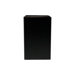 Stalen meubelpoot zwart vierkant 8 bij 8 cm en hoogte 13 cm 