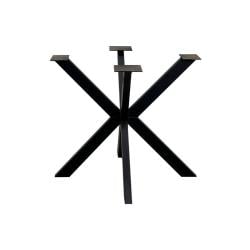 Stalen matrix zwart spinpoot 90 bij 90 cm en hoogte 74 cm  (10 x 3 cm)