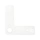 Stalen hairpin wit hairpin ø 1,6 cm en hoogte 105 cm
