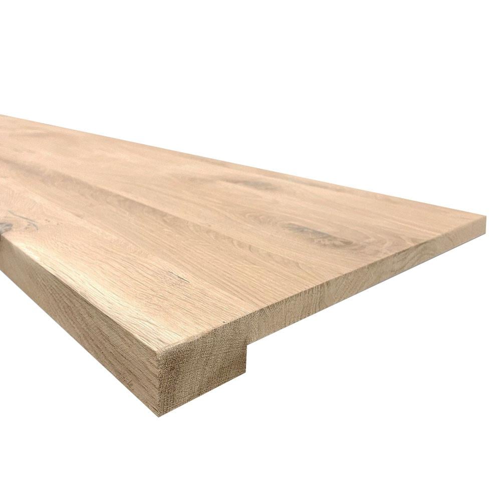 Eiken overzet vensterbank recht 250 cm x 40 cm van 2 cm dik massief eiken hout Eiken overzet vensterbank recht 250 cm x 40 cm van 2 cm dik massief eiken hout