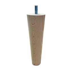 Meubelpoot conisch Ø 5 cm / 3,5 cm en hoogte 15 cm van massief hout (M8)