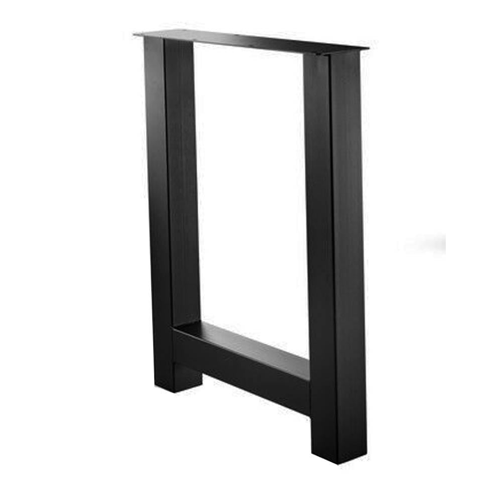 Stalen H tafelpoot zwart 78 bij 10 cm en hoogte 105 cm (10 x 10 cm) Stalen H tafelpoot zwart 78 bij 10 cm en hoogte 105 cm (10 x 10 cm)