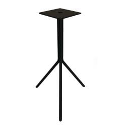 Stalen salononderstel zwart rond ø 36 cm en hoogte 55 cm  (koker 1,6 cm)