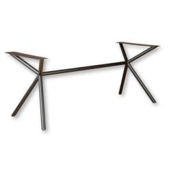 Stalen onderstel zwart vlinder 170 bij 70 cm en hoogte 72 cm  (Ø 4 cm)