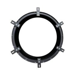 Stalen kegel tafelpoot zwart conisch ø 65 cm en hoogte 72