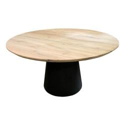 Stalen kegel tafelpoot zwart conisch ø 65 cm en hoogte 72